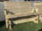 farmhouse style platform rocker glider bench 50