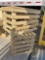 2 wooden storage tables or crates