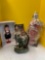 2 vintage dolls, Jade bonsai tree