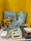 Ski harness, Knee brace, Kids items, including magnetic drawing board