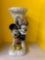 Concrete Mickey and Minnie mouse planter pedestal