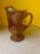 Carnival glass harvest grapes iridescent pitcher