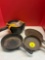 4 pcs cast iron cookware skillets pans