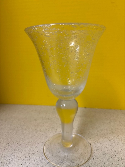 Six goblets 8 inches tall