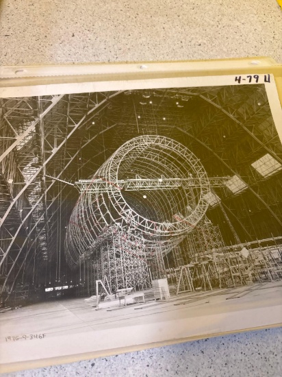 USS Akron airship construction pictures