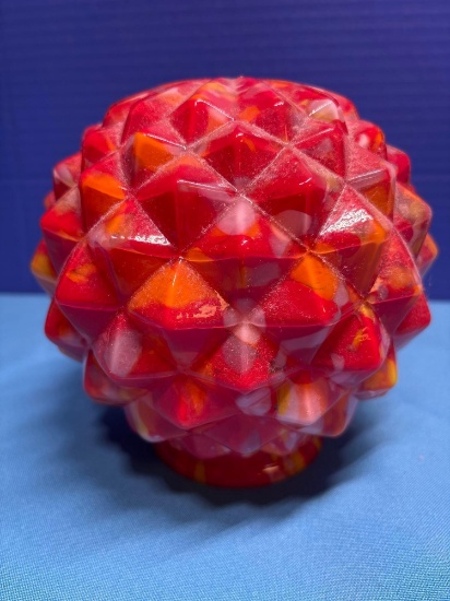Czech art glass lampshade