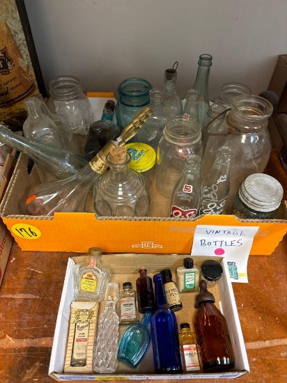 Nice lot of vintage bottles Large and small
