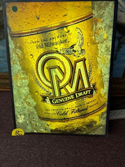 Old Milwaukee, beer light up sign