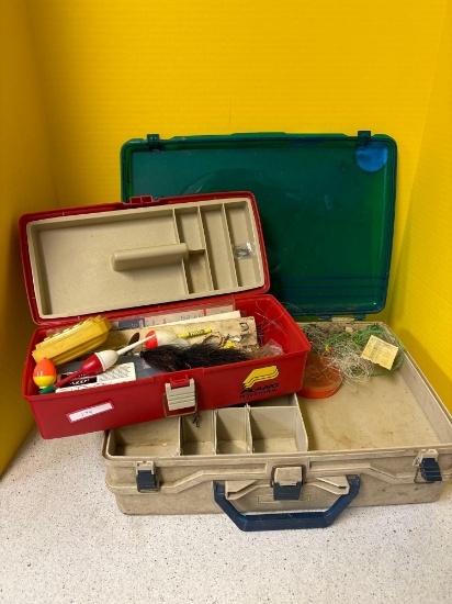 Two tackle boxes