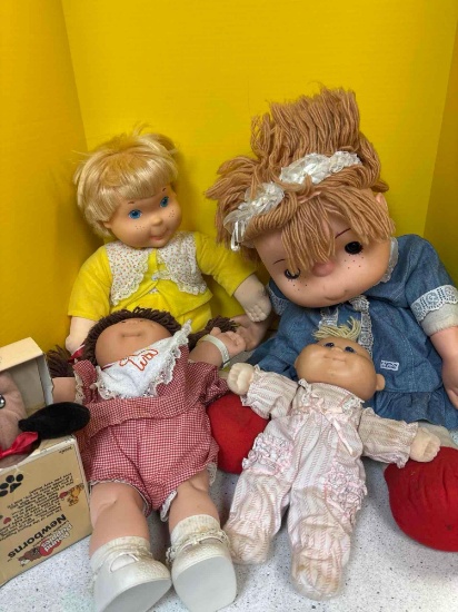 vintage dolls, cabbage, patch, ice cream, candy, etc.
