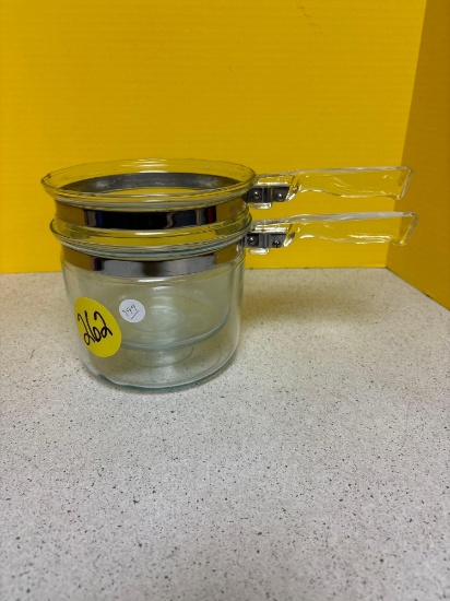 Pyrex double boiler missing the lid