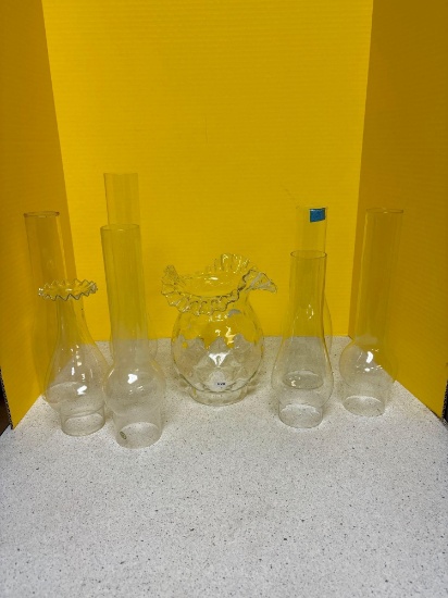 Clear glass globes