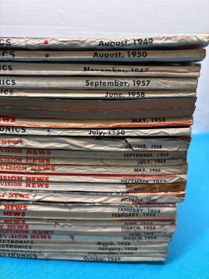 Vintage radio, and television news