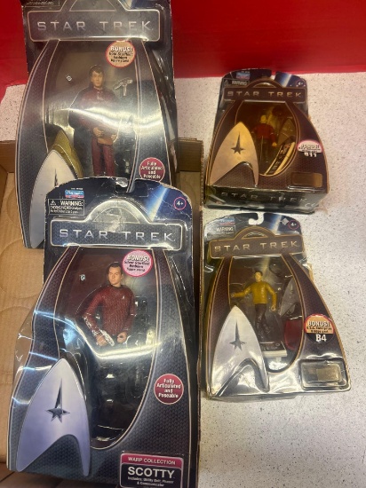 2 Star Trek playmates, action figures new old stock