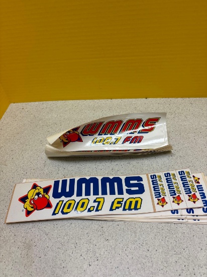 14 WMMS FM Radio station the buzzard, bumper stickers