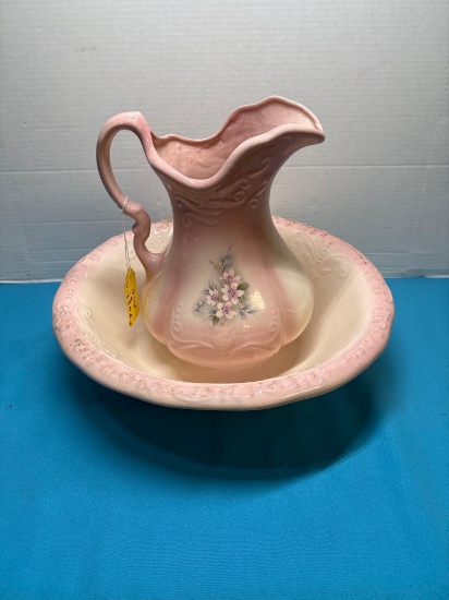 Ironstone, pitcher, and bowl