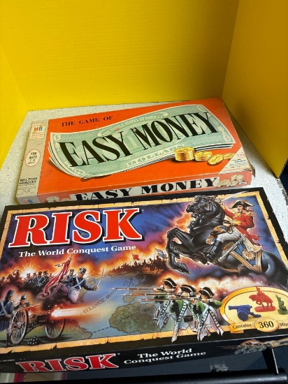 Two board games, easy money and risk