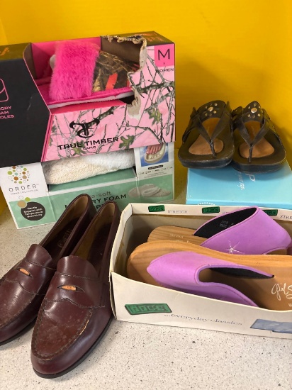 ladies, shoes, and slippers