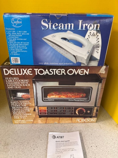 cordless telephone steam iron toaster oven