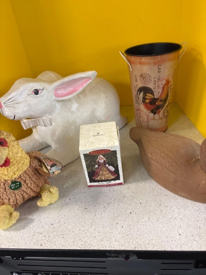 Bunny rabbit statue duck chicken, etc.