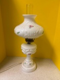 Electric hurricane lamp, 22 inches tall