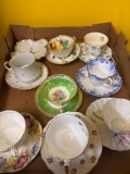 Porcelain cups and saucers