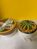 Boston warehouse harvest Gourd plates, 12 total