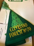 tall cedars of Lebanon Masonic hat, three books
