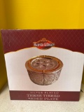 Silver plated three tiered Seder Plate