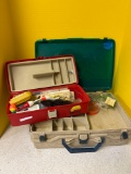 Two tackle boxes