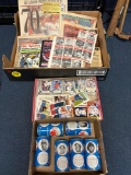 Baseball collectibles, including cards, cans, ephemera