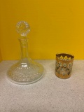 Waterford crystal ships decanter