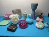 Fenton opalescent heart And other quality glass