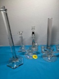 Quality, glass, candlesticks, etc.