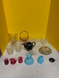 Tree of life pitcher and other glassware