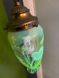 Vaseline glass hanging light