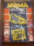 vintage NOMA replacement fuses, store display new old stock