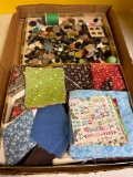 Buttons and quilting squares