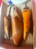 antique wood shoe molds
