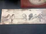 perched birds wall decoration