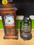 Clock and lantern
