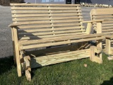 2 person porch glider rocker 52 Amish built quality