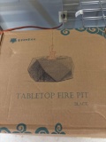 A new tabletop fire pit black
