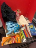 pajamas, feet warmers, orthopedic insoles, strings, neck pillow, heated blanket