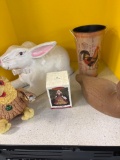 Bunny rabbit statue duck chicken, etc.