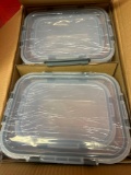 Glass kitchen storage sets