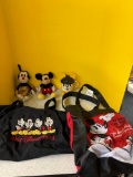Mickey Mouse dolls, and bags