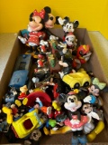 Mickey Mouse figurines, train set, etc.