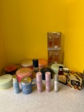 Vintage perfumes and powder sets