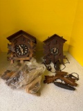 Pair of German cuckoo clocks